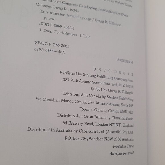 Dog Cookbook TASTY TREATS FOR DEMANDING DOGS By Gregg Gillespie Homemade Goodies - Picture 4 of 7